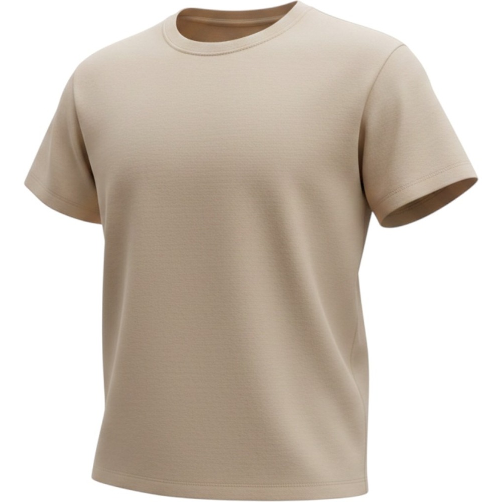 Gymshark Mens XXXL Tan Beige Oversized Short Sleeve Crew Neck T-Shirt V-Stitch